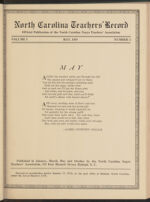 Thumbnail image for North Carolina Teachers' Record - Vol. 1, No. 3