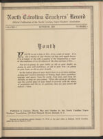 Thumbnail image for North Carolina Teachers' Record - Vol. 1, No. 4