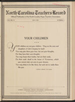 Thumbnail image for North Carolina Teachers' Record - Vol. 2, No. 3
