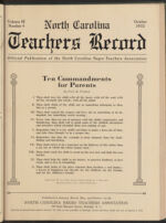 Thumbnail image for North Carolina Teachers' Record - Vol. 3, No. 4