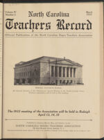 Thumbnail image for North Carolina Teachers' Record - Vol. 4, No. 2