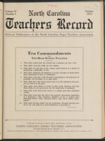Thumbnail image for North Carolina Teachers' Record - Vol. 4, No. 4