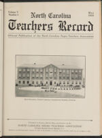 Thumbnail image for North Carolina Teachers' Record - Vol. 5, No. 3