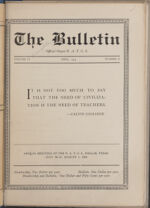 Thumbnail image for The National Association of Colored Teachers Bulletin - Vol. 4, No. 2
