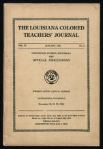 Thumbnail image for The Louisiana Colored Teachers' Journal - Vol. 4, No. 3