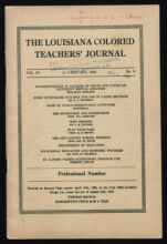 Thumbnail image for The Louisiana Colored Teachers' Journal - Vol. 4, No. 9
