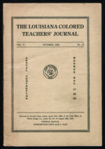 Thumbnail image for The Louisiana Colored Teachers' Journal - Vol. 5, No. 14. Oct. 1932