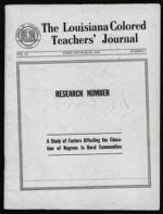 Thumbnail image for The Louisiana Colored Teachers' Journal - Vol. 9, No. 4