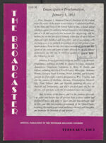Thumbnail image for Broadcaster - Vol. 35, No. 5