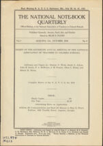 Thumbnail image for National Note-Book Quarterly - Vol. I, No. 4