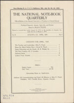 Thumbnail image for National Note-Book Quarterly - Vol. II, No. 2