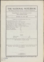 Thumbnail image for National Note-Book - Vol. I, No. 3