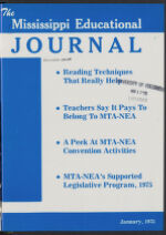 Thumbnail image for Mississippi Educational Journal - Vol. 51, No. 2
