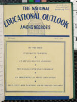 Thumbnail image for National Educational Outlook Among Negroes - Vol. 2, No. 9