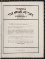 Thumbnail image for National Educational Outlook Among Negroes - Vol. 3, No. 5