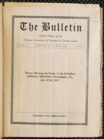 Thumbnail image for The National Association of Colored Teachers Bulletin - Vol. 15, No. 2