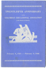 Thumbnail image for Washingon, D.C. Publications - Twenty-fifth Anniversary of the Columbian Educational Association of the District of Columbia