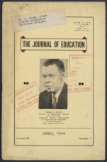 Thumbnail image for Journal of Education - Vol. 11, No. 1