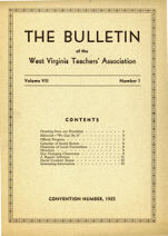 Thumbnail image for Bulletin of the West Virginia Teachers' Association - Vol. 7, No. 1