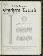 Thumbnail image for North Carolina Teachers' Record - Vol. 7, No. 2