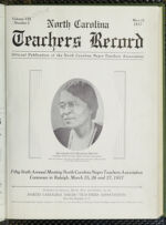 Thumbnail image for North Carolina Teachers' Record - Vol. 8, No. 2