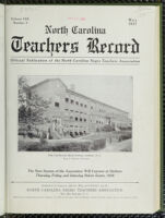Thumbnail image for North Carolina Teachers' Record - Vol. 8, No. 3