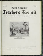 Thumbnail image for North Carolina Teachers' Record - Vol. 9, No. 3