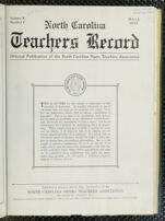 Thumbnail image for North Carolina Teachers' Record - Vol. 10, No. 2