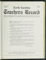 Thumbnail image for North Carolina Teachers' Record - Vol. 11, No. 3
