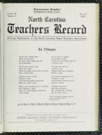 Thumbnail image for North Carolina Teachers' Record - Vol. 12, No. 2
