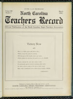 Thumbnail image for North Carolina Teachers' Record - Vol. 13, No. 2