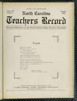 Thumbnail image for North Carolina Teachers' Record - Vol. 13, No. 4