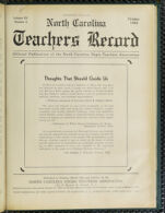 Thumbnail image for North Carolina Teachers' Record - Vol. 15, No. 4