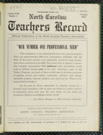 Thumbnail image for North Carolina Teachers' Record - Vol. 18, No. 4