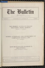Thumbnail image for The National Association of Colored Teachers Bulletin - Vol. 11, No. 4