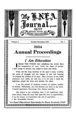 Thumbnail image for The K.N.E.A. Journal - Vol. 5, No. 1