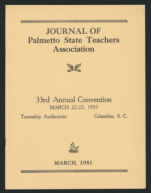 Thumbnail image for Journal of Palmetto State Teachers Association - Vol.5, No. 3