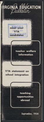 Thumbnail image for Virginia Education Bulletin - Vol. 34, No. 1