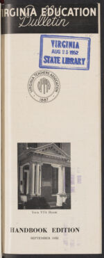 Thumbnail image for Virginia Education Bulletin - Vol. 32, No. 1