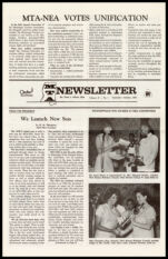 Thumbnail image for MTA Newsletter - Vol. 47, No. 1