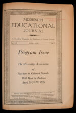 Thumbnail image for Mississippi Educational Journal - Vol. 12, No. 7