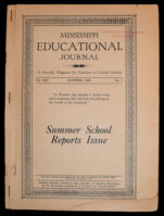 Thumbnail image for Mississippi Educational Journal - Vol. 13, No. 1