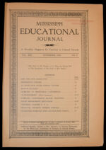Thumbnail image for Mississippi Educational Journal - Vol. 13, No. 2