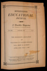 Thumbnail image for Mississippi Educational Journal - Vol. 13, No. 4
