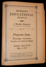 Thumbnail image for Mississippi Educational Journal - Vol. 13, No. 7