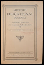 Thumbnail image for Mississippi Educational Journal - Vol. 10, No. 1