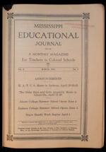 Thumbnail image for Mississippi Educational Journal - Vol. 10, No. 6