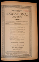 Thumbnail image for Mississippi Educational Journal - Vol. 12, No. 5