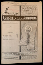 Thumbnail image for Mississippi Educational Journal - Vol. 23, No. 7