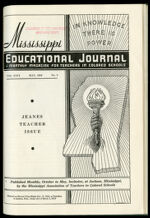 Thumbnail image for Mississippi Educational Journal - Vol. 26, No. 8